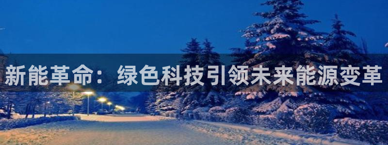 摩根大通王者娱乐:新能革命:绿色科技引领未来能源变革